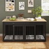 Famapy Dog Crate 72.4" Furniture Style Design Dog Crate with Drawers and Dividers - 2 of 4