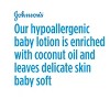 Johnson's Moisturizing Mild Pink Baby Body Lotion, Coconut Oil for Delicate Skin, Hypoallergenic - 27.1 fl oz - 3 of 4