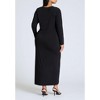 ELOQUII Women's Plus Size Shirred Detail Maxi Dress - 3 of 3