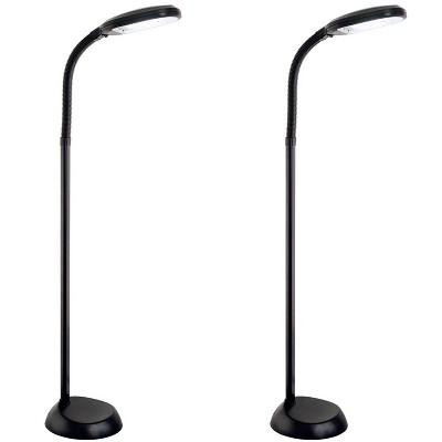 Hydrofarm Agrobrite 27 Watt Indoor Adjustable Standing Plant Lamp Light (2-Pack)