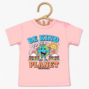 The Juniper Shop SmileyWorld Be Kind To Our Planet Rainbow Toddler Short Sleeve Tee - 1 of 4