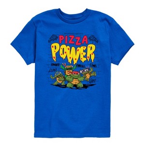 Boys' - Teenage Mutant Ninja Turtles Mutant Mayhem - Pizza Power Short Sleeve Graphic T-Shirt - 1 of 3