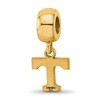 Black Bow Jewelry 14k Yellow Gold Plated Sterling Silver Tennessee Volunteers NCAA Bead Charm - 4 of 4