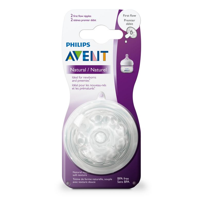Philips Avent Natural Baby Bottle Nipple - 2pk , 4 of 13