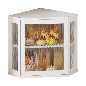 MOEPISY Bamboo Bread Box with Acrylic Window Display, Hinged Lid for Kitchen Countertop Storage, 15 x 8 x 6 Inches (White, Extra Lage) - 1 of 4