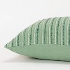 14"x26" Oversized Solid Striped Poly Filled Lumbar Throw Pillow - Rizzy Home - 4 of 4
