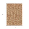 Terra Cotta Copper And Beige Geometric Washable Indoor Outdoor Area Rug - 3 of 4