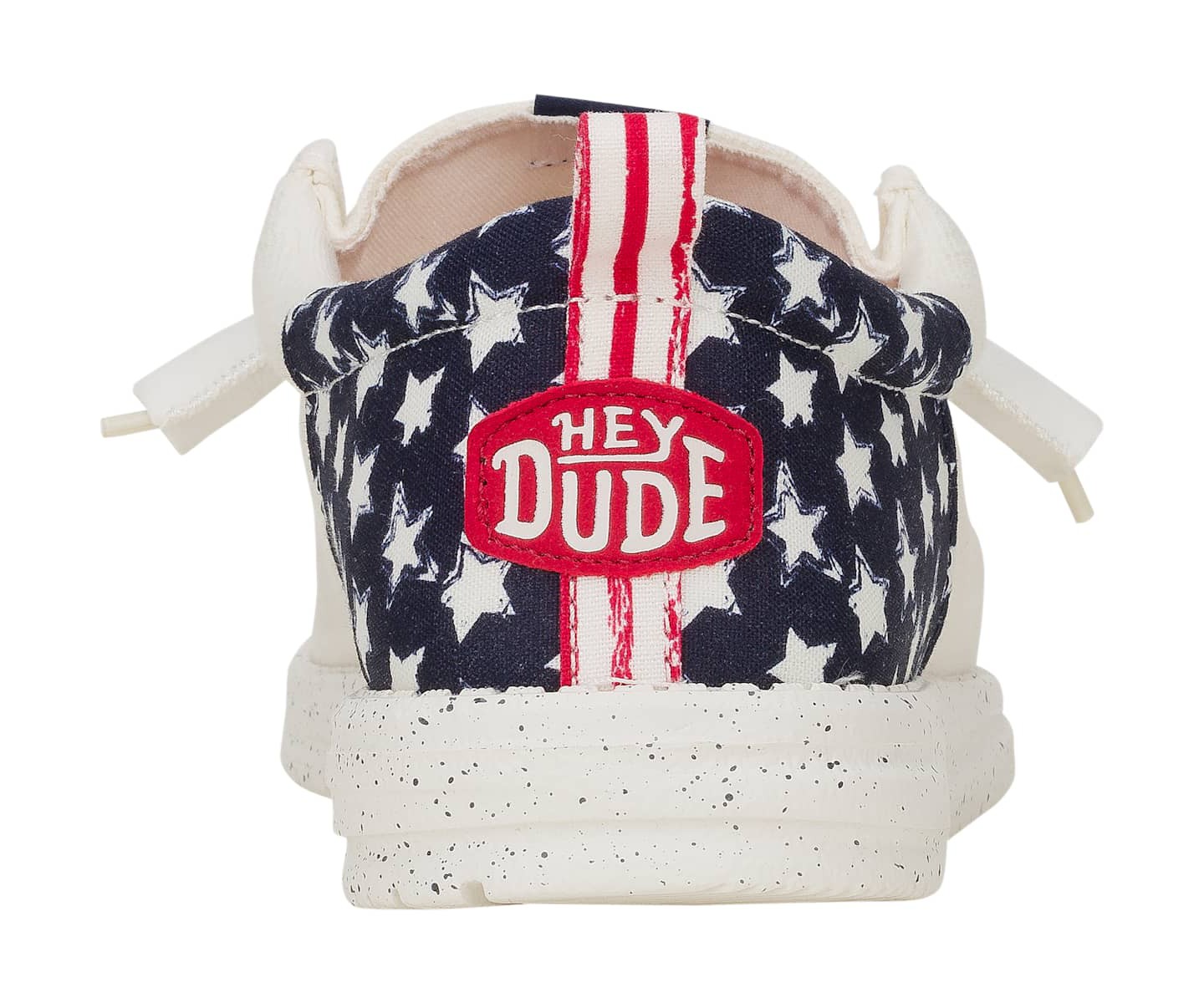 HEYDUDE Men Wally Funk Americana Stars, 4thof July Patriotic Shoes, White/Navy Blazer, 15, цвет: Белый — фото 6