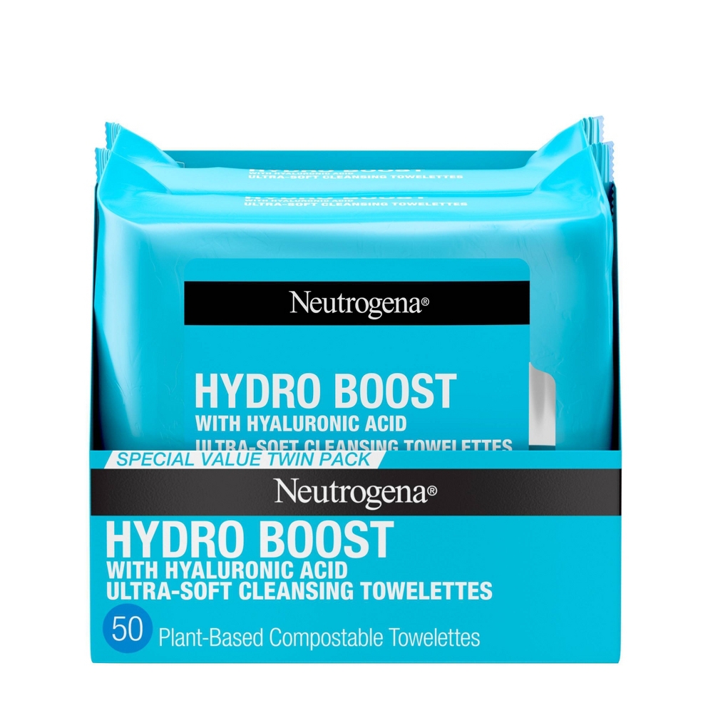 Neutrogena Hydro Boost Facial Cleanser Wipes - 50ct