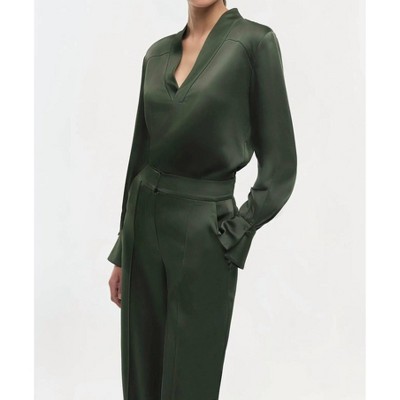 Women's Maisey V Neck Silk Blouse - SIMKHAI
