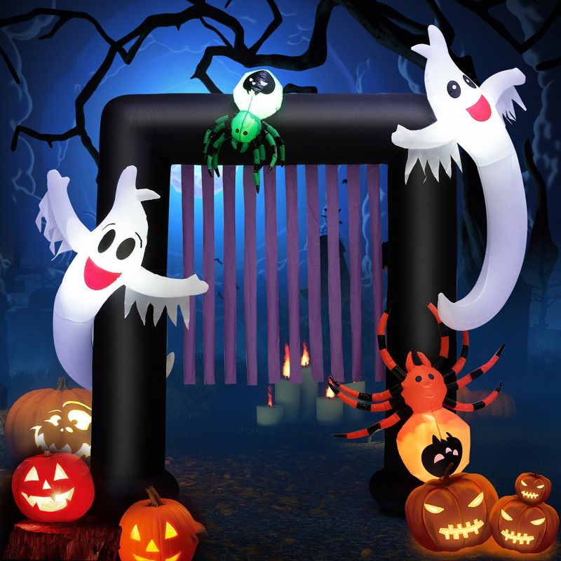 Costway 7.5FT Halloween Inflatable Archway Blow-up Festive Decoration for Backyard Porch, 5 of 11
