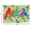 Jellybean Morning Song Birds Doormat – Colorful Indoor/Outdoor Accent Mat with Cheerful Birds & Floral Design, Durable & Washable 20" X 30" - 3 of 3