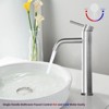 PAGED Tall Bathroom Faucets Single Hole Sink Faucet Modern Vanity Basin Faucet with Corrosion-Resistant Surface Treatment - 3 of 4