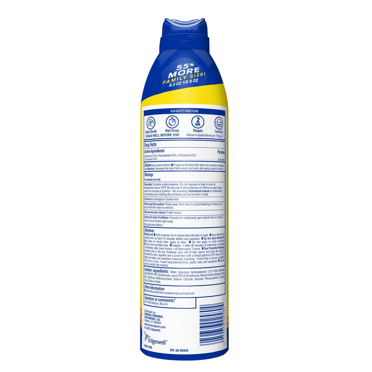 Banana Boat Kids' Sport Sunscreen Spray - SPF 50+ - 9.5oz - thumbnail 2