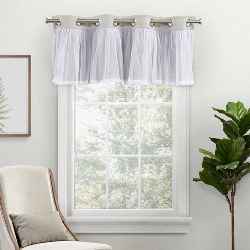 Sheer window deals valances