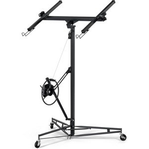 11ft Drywall Lifter Panel Hoist,150 Lbs Weight Capacity Heavy Duty Sheetrock Lift with Wheels, 360° Adjustable Drywall Jack Lift for Home Improvement - 1 of 4