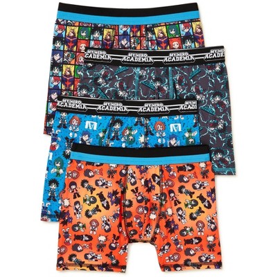 Sega Sonic The Hedgehog All Over Print Youth Boys 3-pack Boxer Briefs- Size  4 : Target