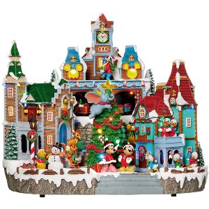 15-inch Animated Holiday Village with Lights and Music - 1 of 4