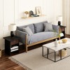 HOMLUX Modern End Table Nightstand with Storage Drawer & Display Shelf Beside Bedroom - 3 of 4