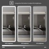 PAGED Rectangle Full Length Mirror,Wall-Mounted Full Body Mirror with LED Light,Suitable for Bedroom,Living Room - 4 of 4