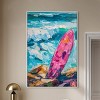 Art Remedy Just a little break Wave Colorful Coastal Wall Art Framed - 2 of 4
