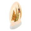 Stony Creek 7.0 Inch Forest Snowman Pre-Lit Round Orb Christmas Lighted Glass Accent , Christmas Decor Cardinal Winter Scene (1PC) - 4 of 4