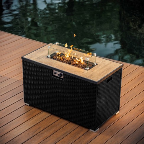 Nestl 43" Fire Pit Table with Glass Shield - image 1 of 4