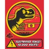 Men's Jurassic World Electrified Fence Sign T-Shirt - 2 of 4