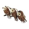 Northlight 3ct Owl Sisal Christmas Ornament Set 3.75" - Brown - 3 of 4