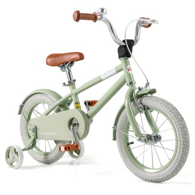 Infans 14" Kids Bike w/Adjustable Saddle Handlebar Removable Training Wheels Handbrake