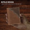 Wrangler Mens Money Clip Wallet Minimalist Slim ID Card Holder Front Pocket Wallet Leather, Gift for Him - 4 of 4