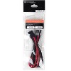 SilverStone Technology  PCIE-8pin to PCIE-6+2pin(250mm) Power Cable Extneder Bicolor- Black & Red - 2 of 4