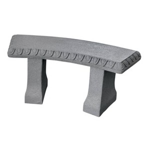 Emsco Garden Bench Outdoor Garden Pedestal - Light Gray - 1 of 4