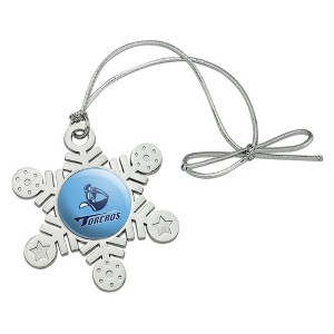 University of San Diego Toreros Metal Snowflake Christmas Tree Holiday Ornament - 1 of 3