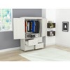 Video Combo Armoire Washed Oak - Inval: Laminate Frame, Metal Hardware, 70.9" High Storage Cabinet - 2 of 4