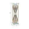 Modern Glass and Metal Hourglass with Decorative Frame for Living Room, Office, and Shelves Display - 2 of 4