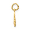 Black Bow Jewelry 14k Yellow Gold Satin and Diamond Cut Unicorn Head Charm - 2 of 4
