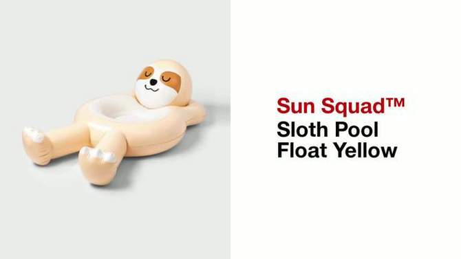 Sloth Pool Float Yellow - Sun Squad&#8482;, 2 of 6, play video