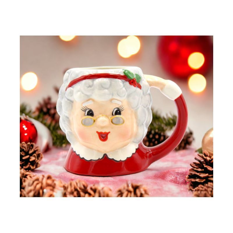 Kevins Gift Shoppe Ceramic Christmas Mrs. Claus Mug, 5 of 6