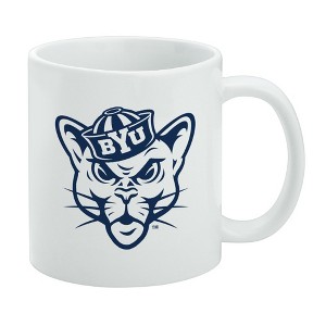 Brigham Young University Secondary Ceramic Coffee Mug Novelty Gift Mugs for Coffee Tea and Hot Drinks 11oz White - 1 of 4