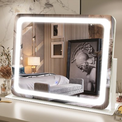 Vanity Mirror with Lights 22''x17'' Makeup Mirror with Lights,Vanity Mirror Touch Screen with 3-Color