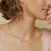 Bearfruit Jewelry Sterling Silver 18k Gold Plated Sinai Textured Chain Necklace - 2 of 4