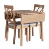 Merax 3-Piece Extendable Drop Leaf Dining Set with Upholstered Chairs - 4 of 4