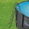 Summer Waves 14'x4' Outdoor Round Frame Above Ground Swimming Pool Set with Ladder, Skimmer Filter Pump, and Filter Cartridge - Gray - image 3 of 4