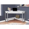 Monarch Specialties Computer Desk Home Office Corner Storage Drawers 42InchL Work Laptop Metal Laminate White Grey Contemporary Modern - 2 of 4
