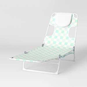 Folding Lounger Blue - Sun Squad™ - 1 of 4