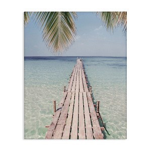 Stupell Industries Tropical Dock on Beach, 30" x 40" - 1 of 4