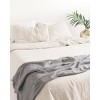 Slickblue Linen Throw Blanket with Frayed Edges, Stone Washed 84 x 60 Inch Cover in Blush, Ash Rose or Oyster - 4 of 4