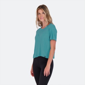 Vapor Apparel Women's Cropped 200 Mile Tee Shirt - 1 of 3