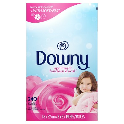 Downy April Fresh Fabric Softener Dryer Sheets, 240 Count